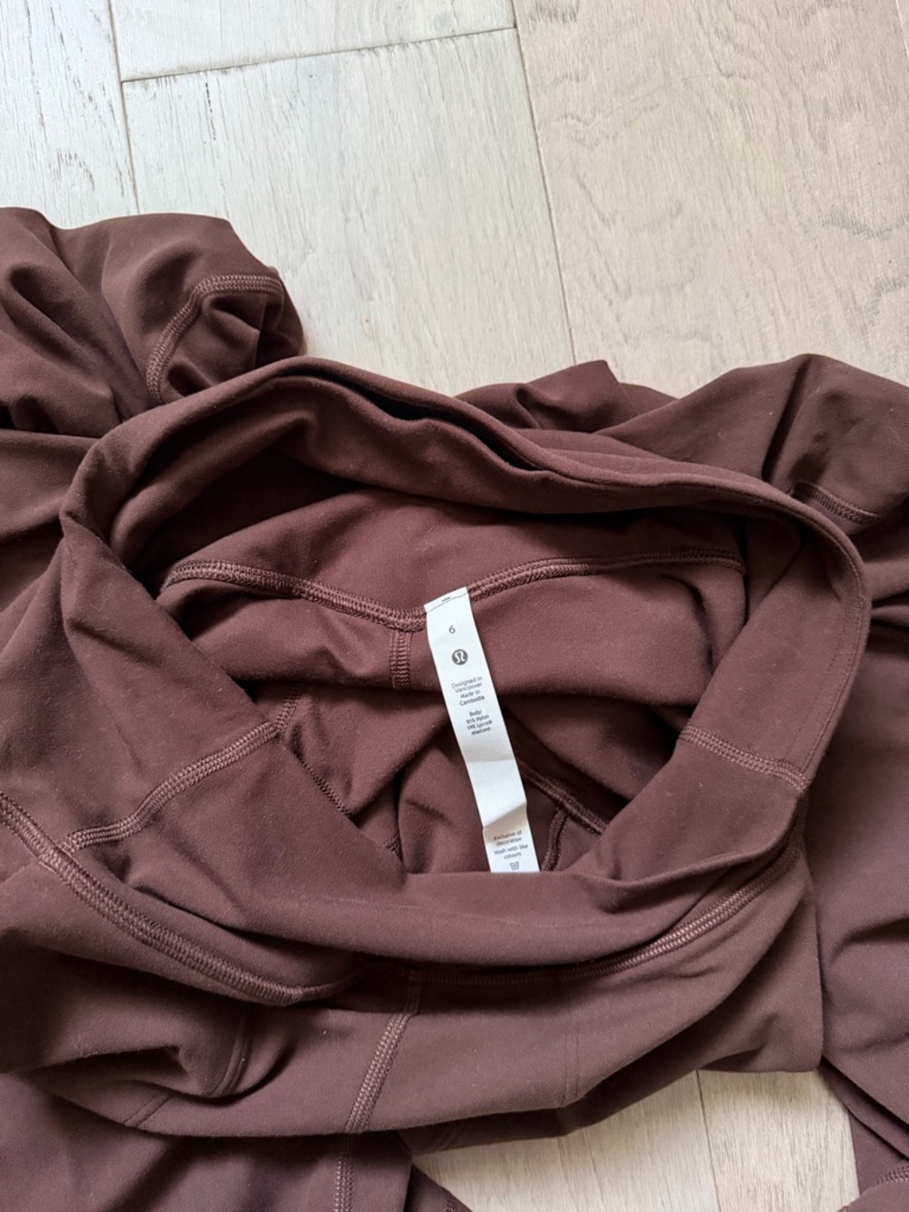 LULULEMON ALIGN HIGH RISE WIDE LEG TALL ESPRESSO - Picture 5 of 7